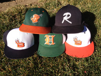 travel baseball team hats